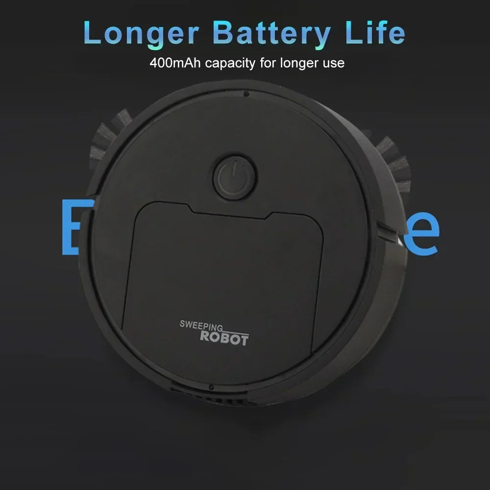 Robot aspirador automático 3 en 1 para una limpieza profunda y diaria del hogar. Aspira, barre y friega eficientemente.