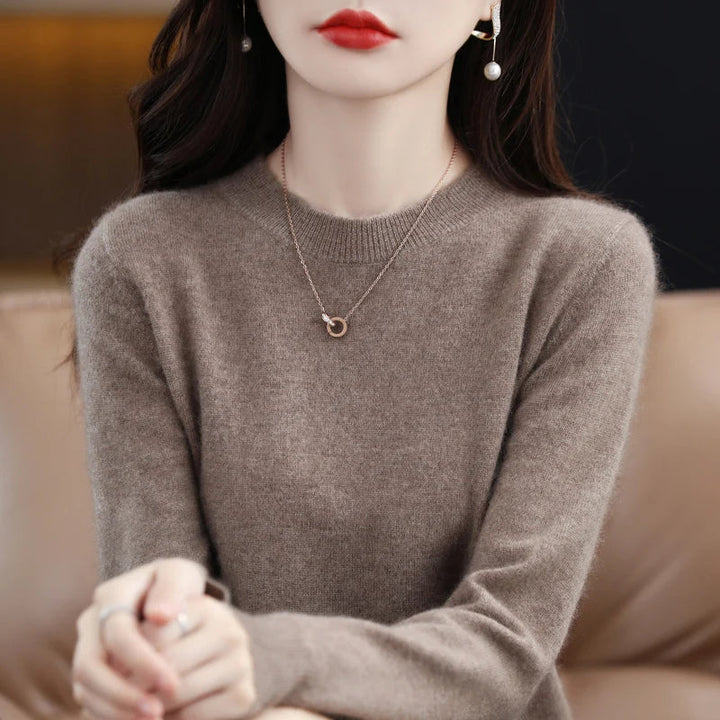 Jersey de manga larga para mujer, diseño ceñido, ideal para un estilo casual y chic.