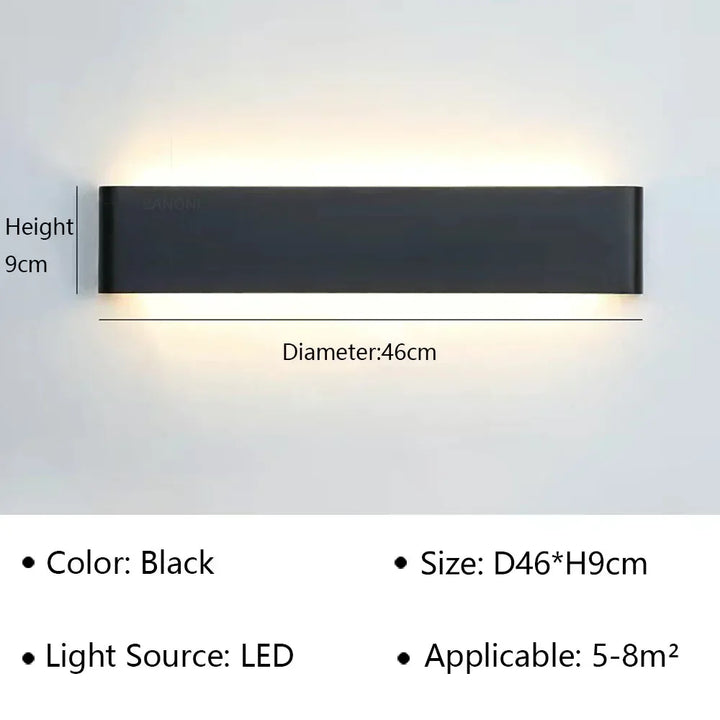 Luz de pared LED para dormitorio, diseño elegante que mejora tu descanso.