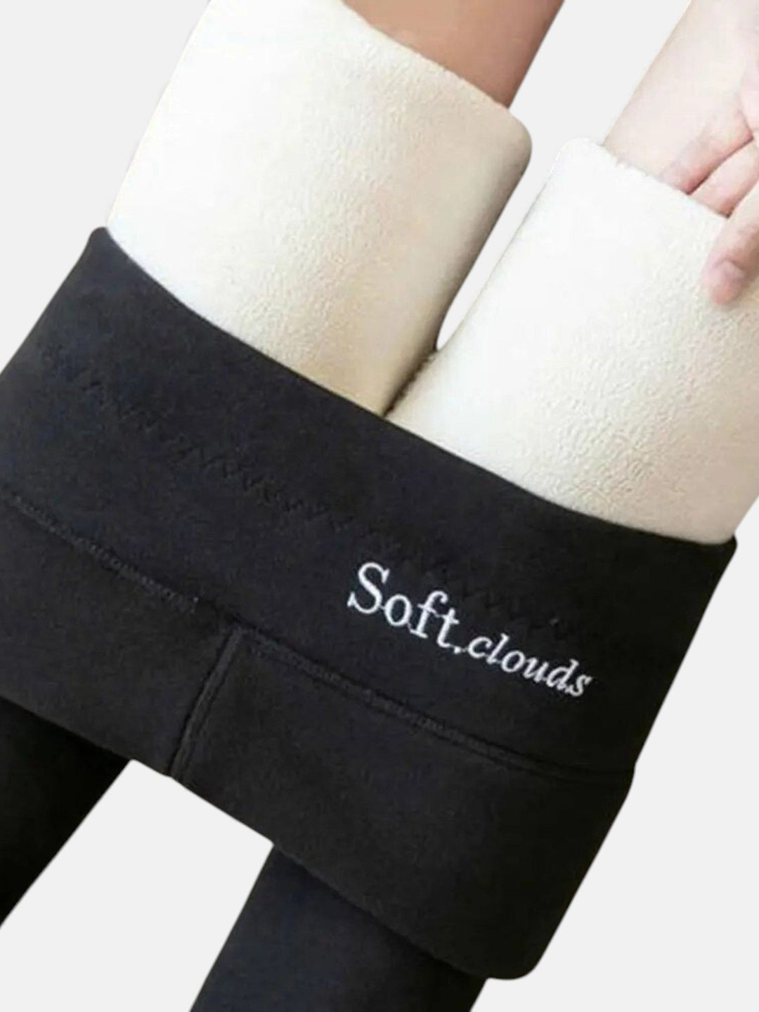 Pantalón cómodo de invierno para mujer con forro polar suave y cálido, perfecto para el frío.