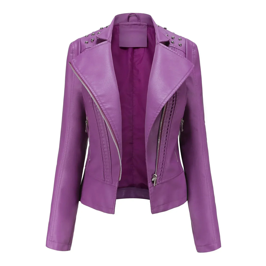 Chaqueta de moda para mujer, diseño slim que marca tendencia, elegante y combinable.