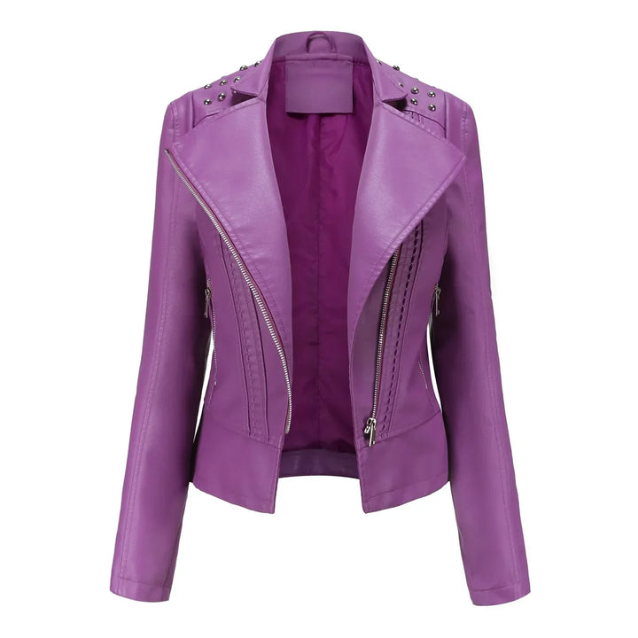 Chaqueta de moda para mujer, diseño slim que marca tendencia, elegante y combinable.