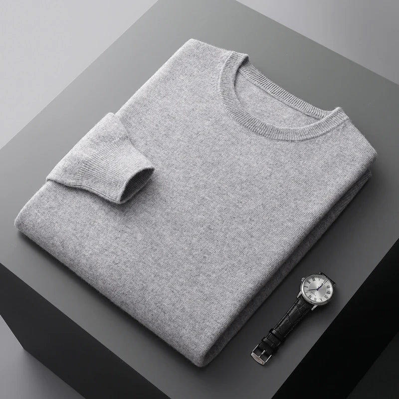 Suéter casual para hombre, punto grueso, ideal para combinar en otoño e invierno.
