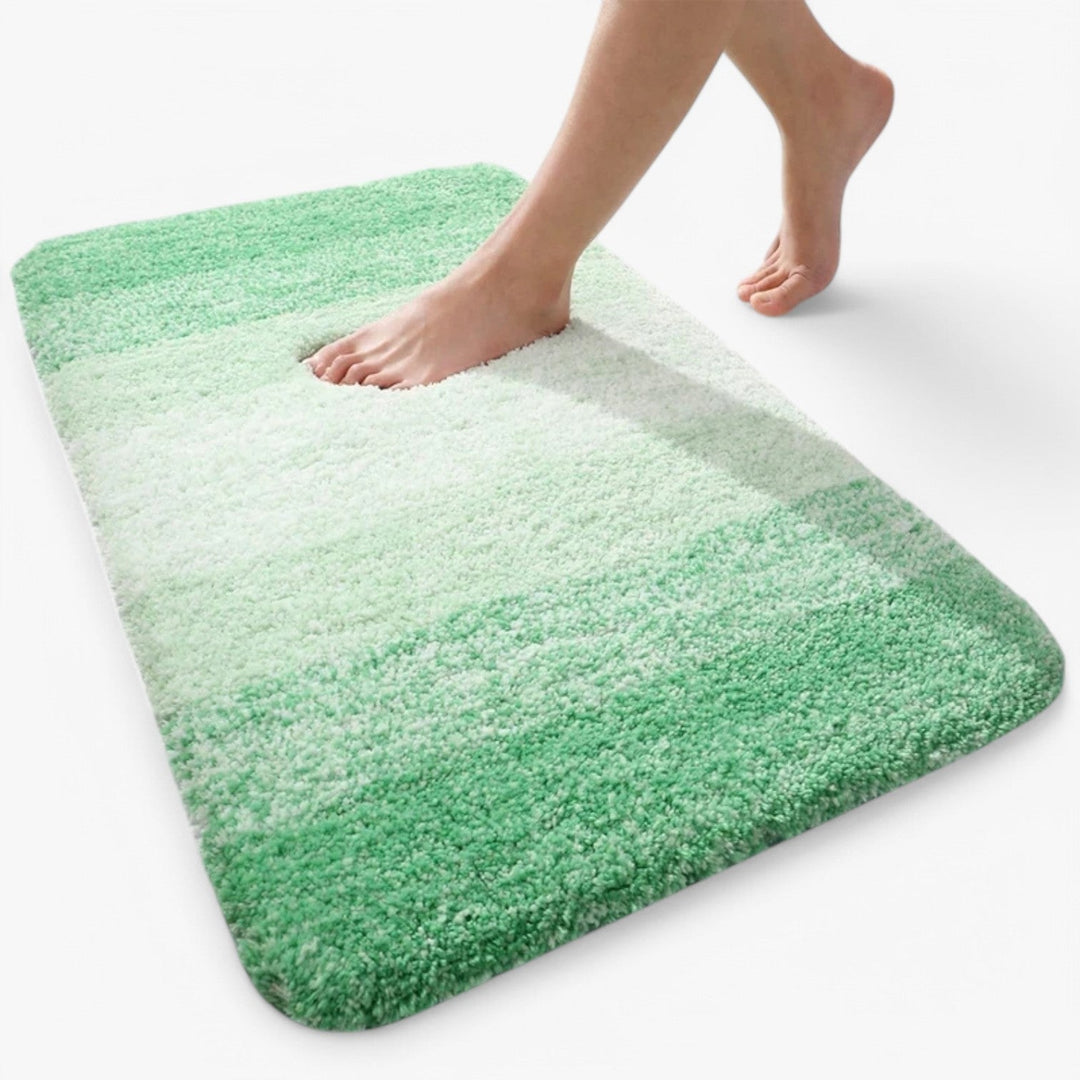 Alfombrilla de baño absorbente para el hogar. Diseño decorativo y antideslizante, perfecta para la ducha y un suelo seco.