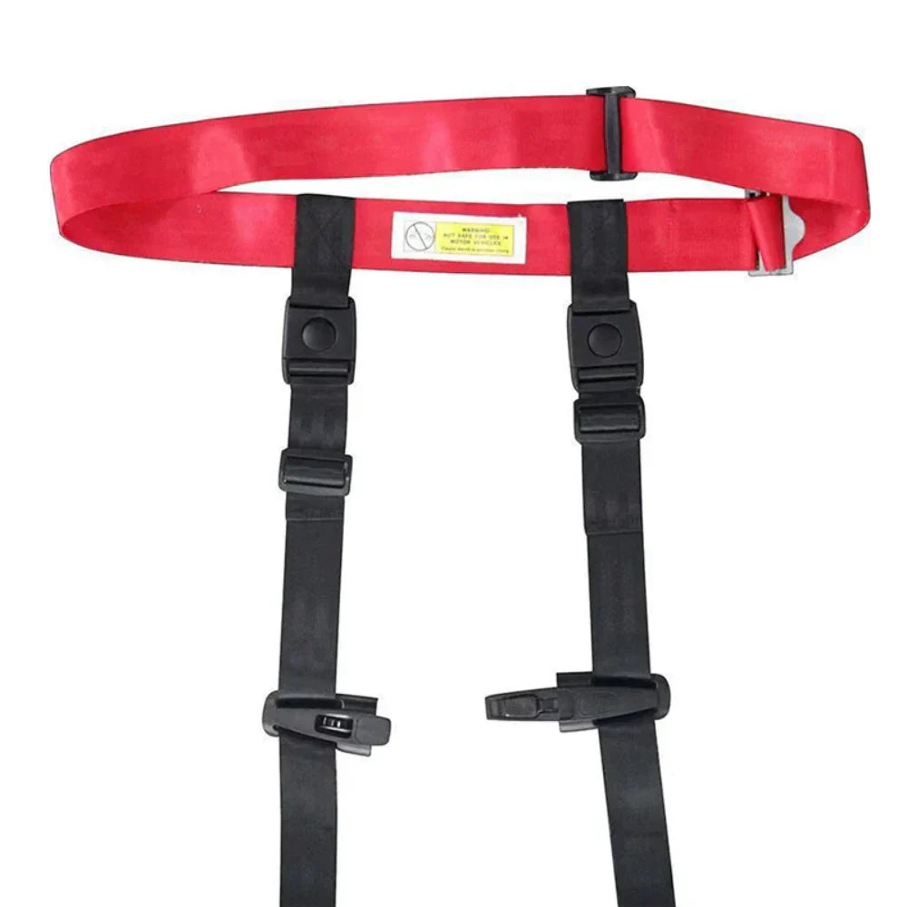 Cinturón de seguridad ajustable para niños en avión. Arnés infantil para un viaje seguro y sin preocupaciones.