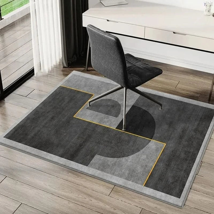 Alfombrilla decorativa de terciopelo para oficina. Protege el suelo de tu estudio bajo la silla.