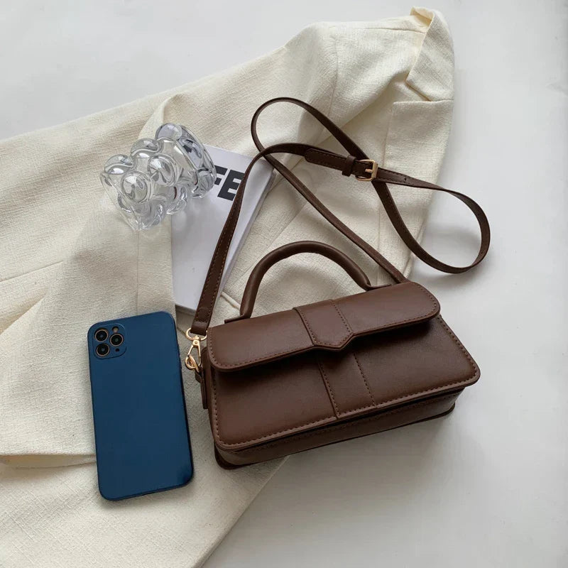 Bolso diario de mujer, cuero sintético de alta calidad, cómodo y elegante para llevar al hombro.