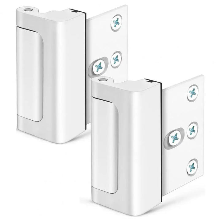 Pestillo de seguridad para puertas interiores y exteriores, ideal para protección infantil y antirrobo.