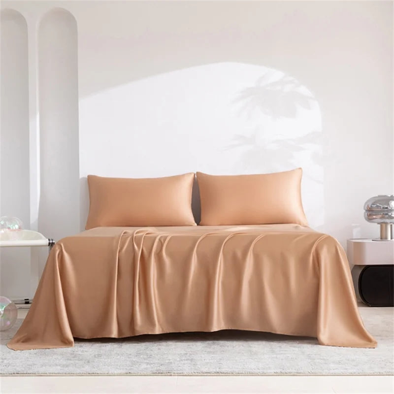 Sábanas de cama suaves y transpirables, ideales para un descanso profundo y un ambiente relajante en el hogar.