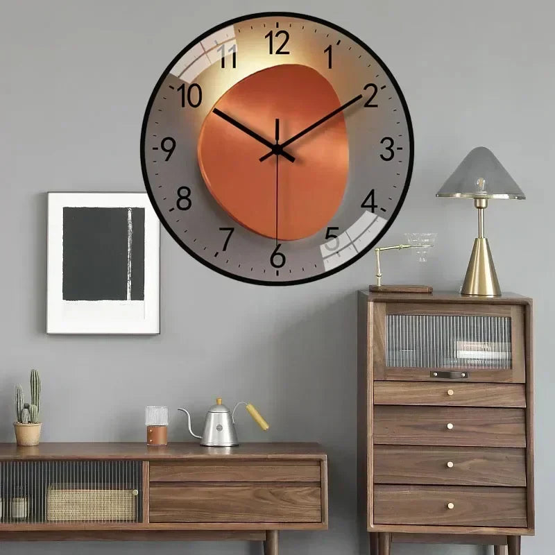 Reloj de pared de diseño clásico y atemporal, perfecto para decoración de hogar y oficina, silencioso.