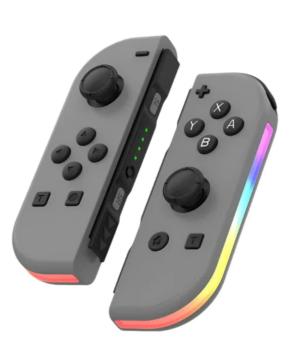 Joystick inalámbrico RGB para Nintendo Switch, compatible con Bluetooth, colores LED.