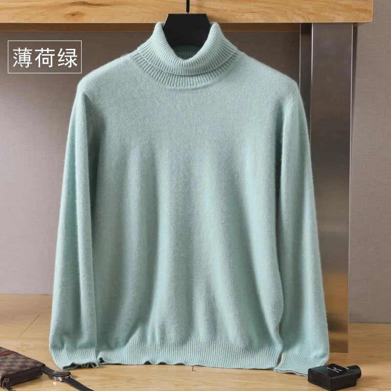 Jersey casual-elegante de punto japonés para hombre. Confortable y moderno.