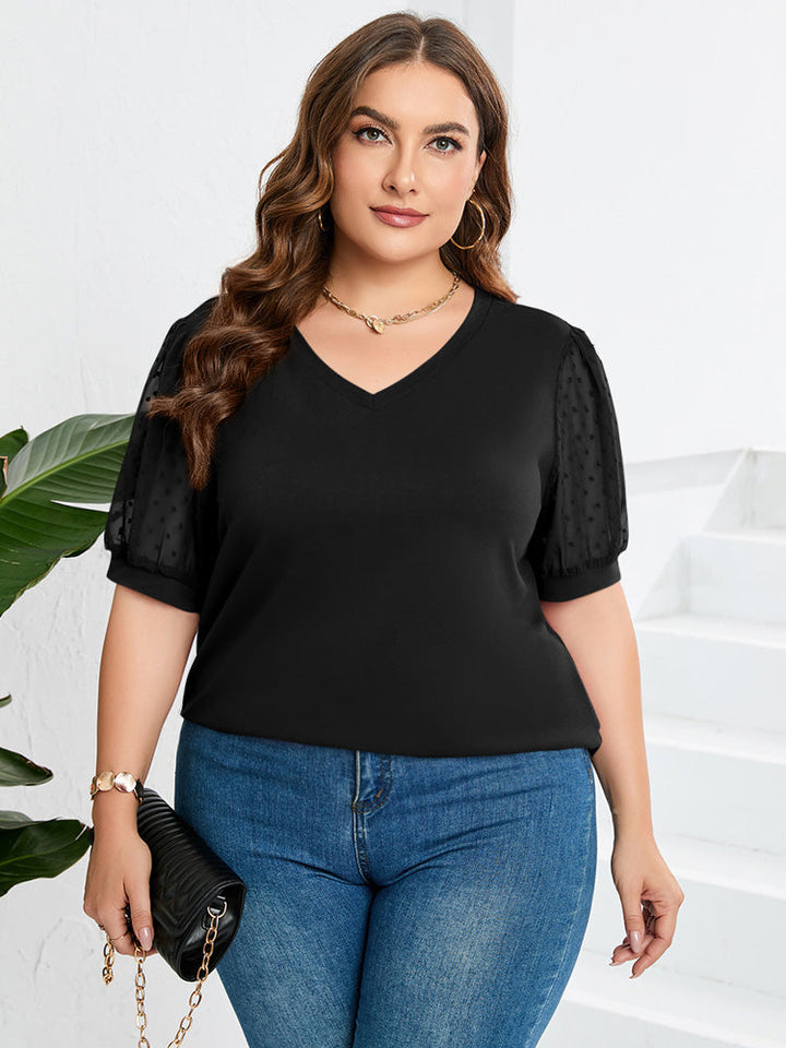 Blusa de algodón para mujer, cuello V y manga larga. Ideal para un estilo casual o elegante.