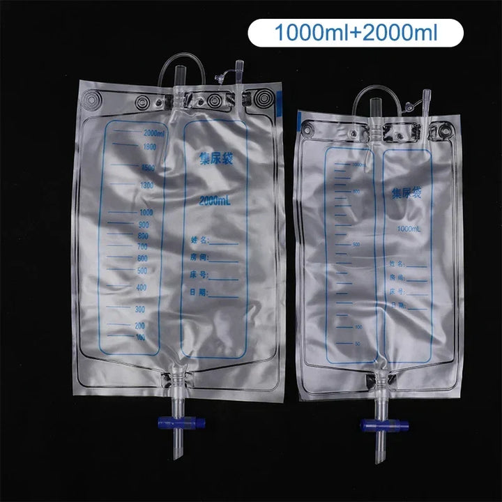 Colector de incontinencia urinaria de silicona para hombre, discreto bajo la ropa.