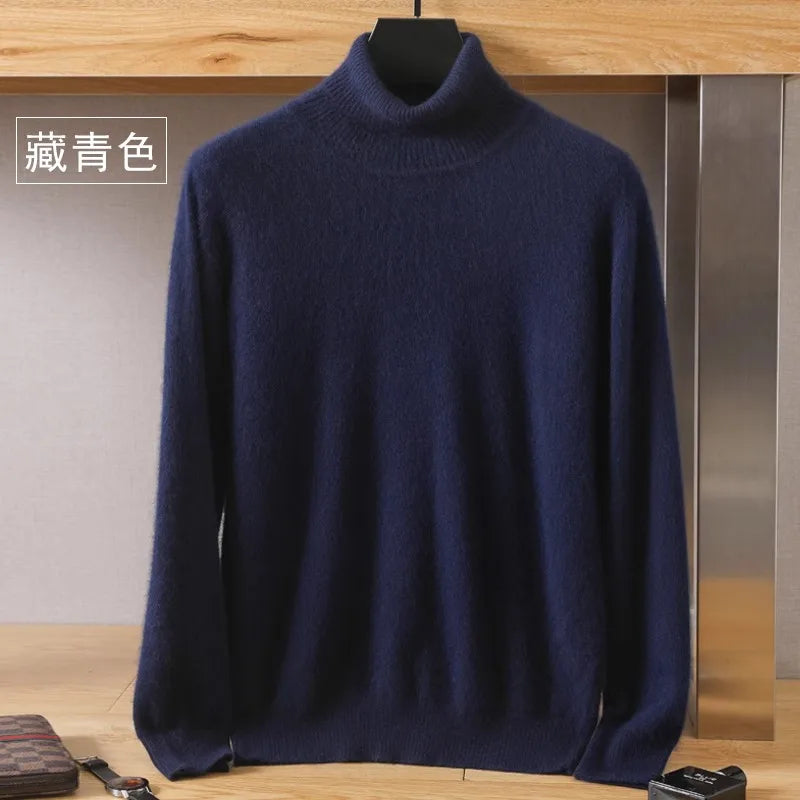 Jersey de punto suave para hombre, estilo japonés. Confortable y cálido para el invierno.