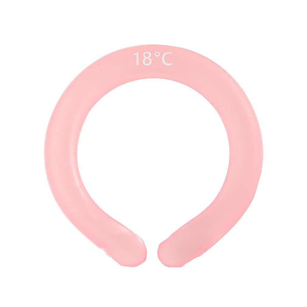 Anillo para el cuello con efecto refrescante, alivio instantáneo. Portátil, reutilizable, perfecto en verano.