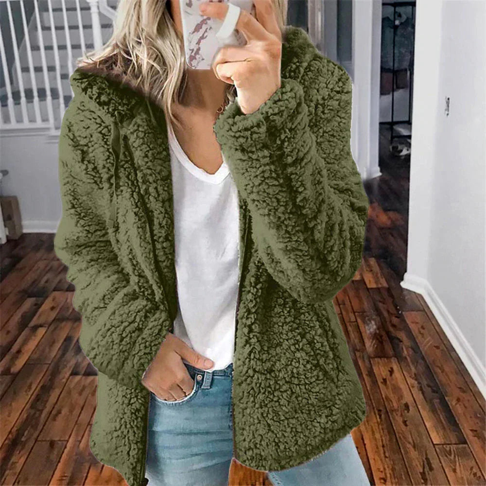 Abrigo de invierno para mujer, cálido, funcional y cómodo, ideal para climas fríos casual.