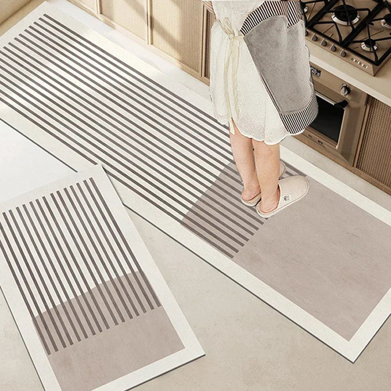 Alfombrilla de diatomita súper absorbente y antideslizante para cocina y baño. Máxima seguridad y secado rápido.