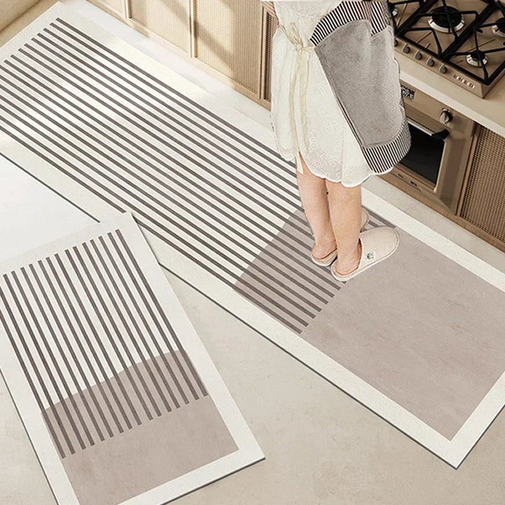 Alfombrilla de diatomita súper absorbente y antideslizante para cocina y baño. Máxima seguridad y secado rápido.