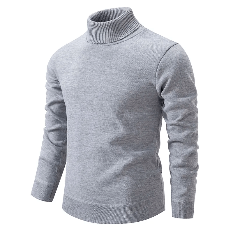 Suéter de cuello alto para hombre, estilo clásico y casual elegante. Un básico de armario para el invierno.