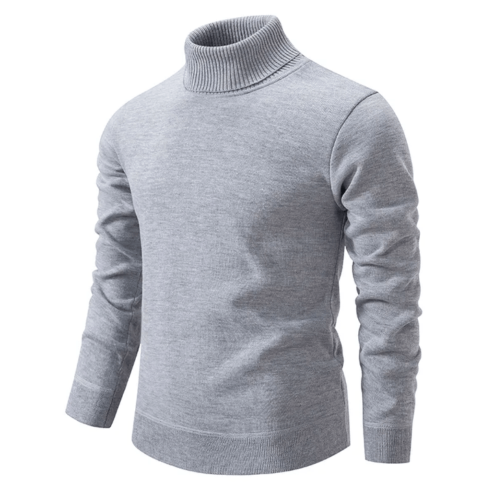 Suéter de cuello alto para hombre, estilo clásico y casual elegante. Un básico de armario para el invierno.