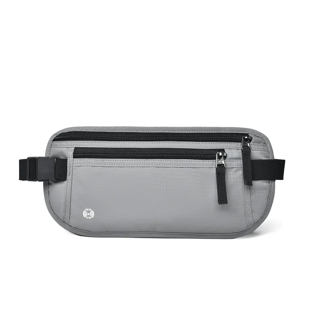 Riñonera oculta RFID para seguridad, protege contra escaneos y robos, organizador.