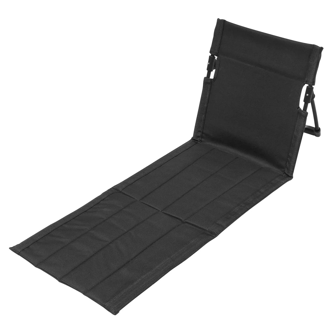 Silla de exterior plegable con bolsillo. Respaldo portátil, tela Oxford transpirable para confort.
