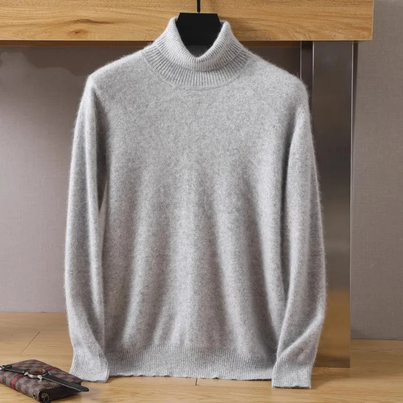 Suéter de punto confortable para hombre. Estilo japonés moderno para moda masculina.