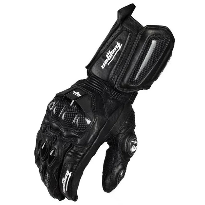Guantes de moto impermeables y táctiles para hombre, con protección de carbono, aptos para invierno y verano.