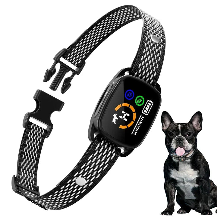 Collar antiladridos recargable para perro pequeño, suave, con vibración, ideal para adiestramiento.