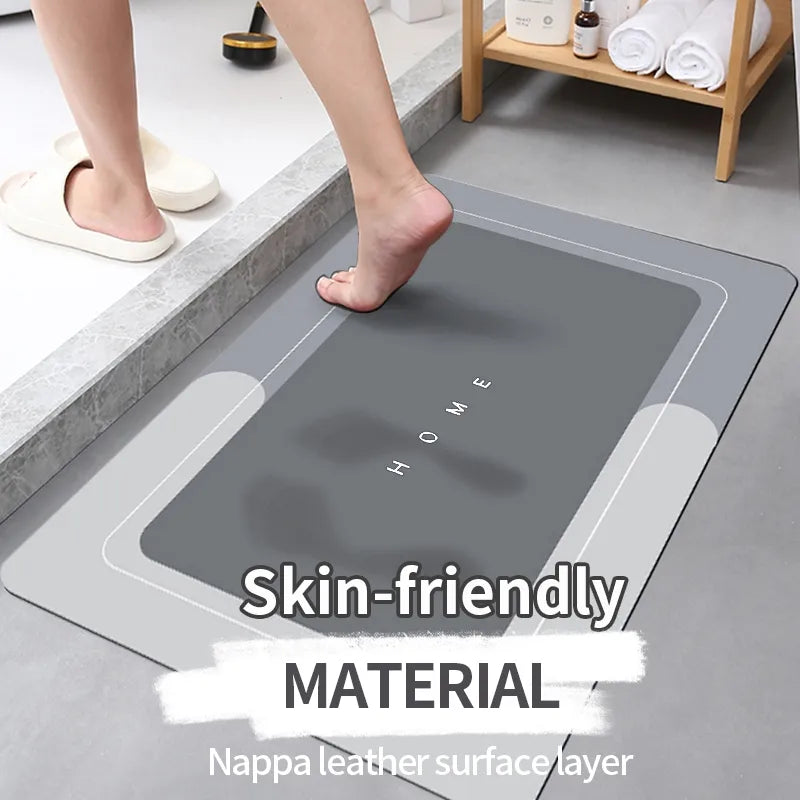 Detalle de textura de alfombrilla de baño, alta absorción de agua, duradera y fácil de limpiar.