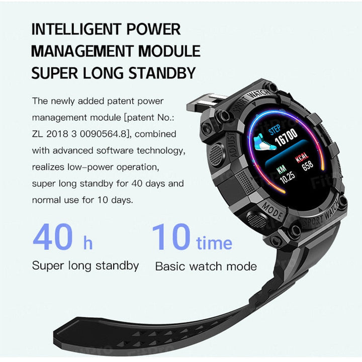 Reloj inteligente unisex negro con pantalla táctil, Bluetooth para llamadas y estilo moderno.