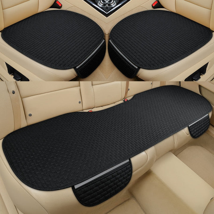 Tapicería de coche protegida con funda universal antideslizante de lino.