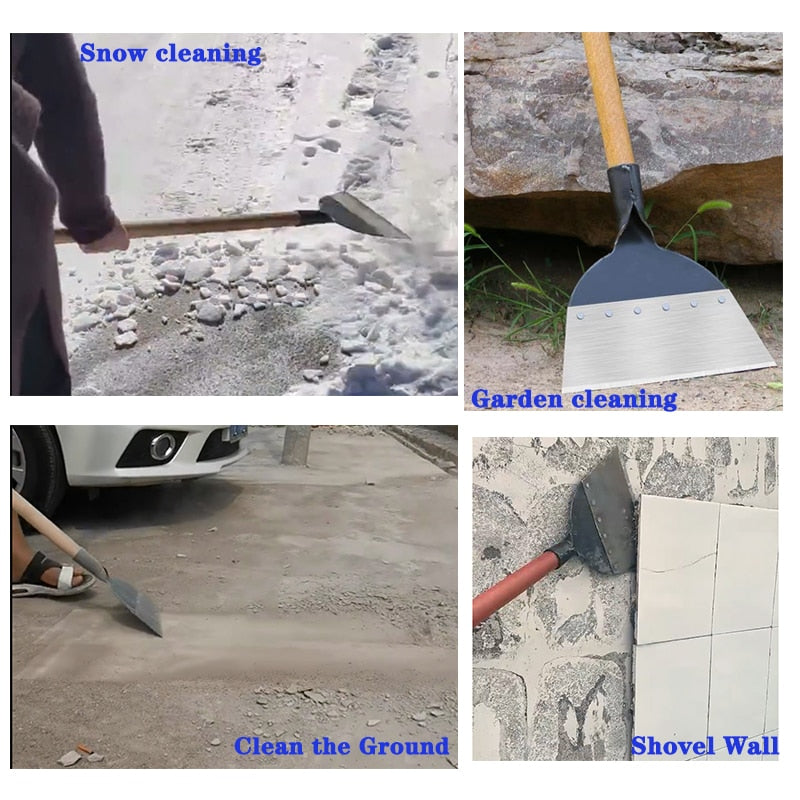 Pala de jardín de acero duradero para tareas de jardinería. Herramienta multifuncional para excavar y desmalezar con facilidad.
