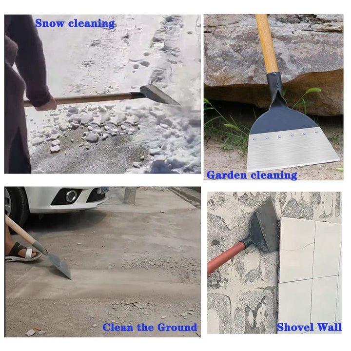 Pala de jardín de acero duradero para tareas de jardinería. Herramienta multifuncional para excavar y desmalezar con facilidad.