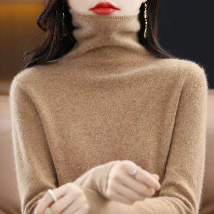 Suéter versátil de mujer, perfecto para looks elegantes o informales de otoño-invierno.