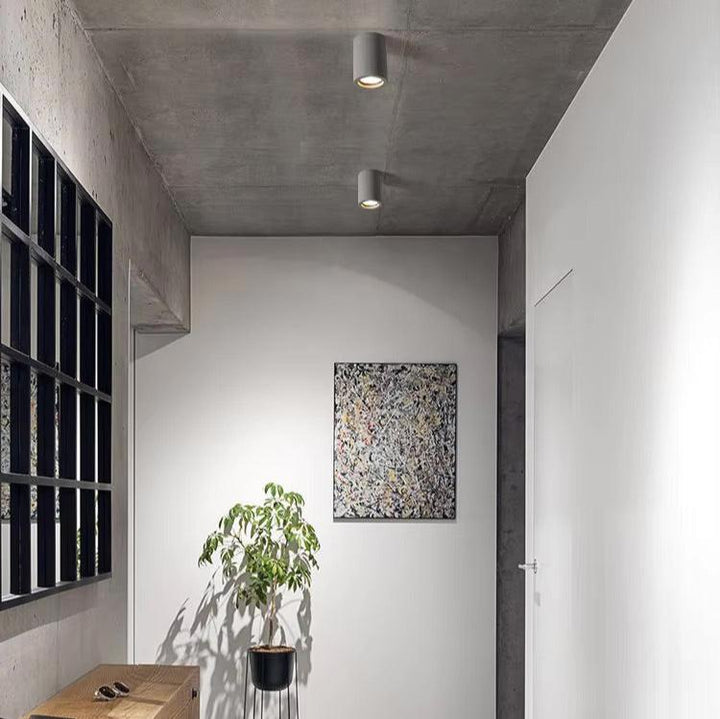Foco de techo Elara blanco, lámpara GU10 moderna, perfecta para iluminación LED y ambientes contemporáneos.