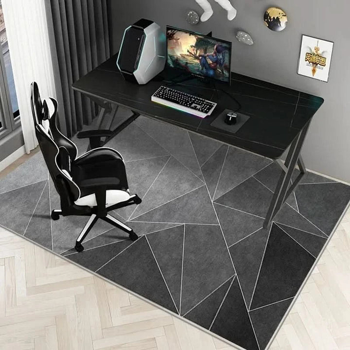 Alfombrilla protectora para silla de oficina, evita arañazos en suelos duros. Antideslizante y duradera.