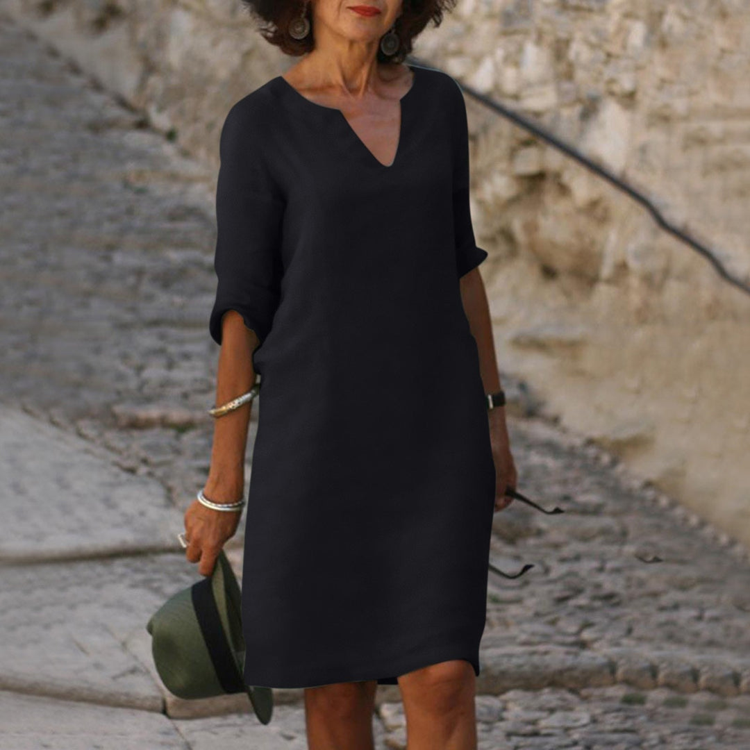 Vestido de playa elegante para mujer, estilo Iris, ideal para un look veraniego y casual.
