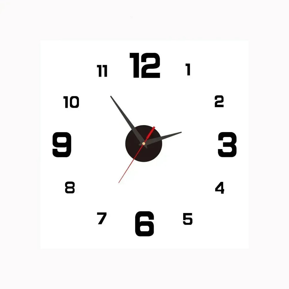 Reloj de pared silencioso, clásico, de fácil lectura, para cualquier habitación del hogar u oficina.