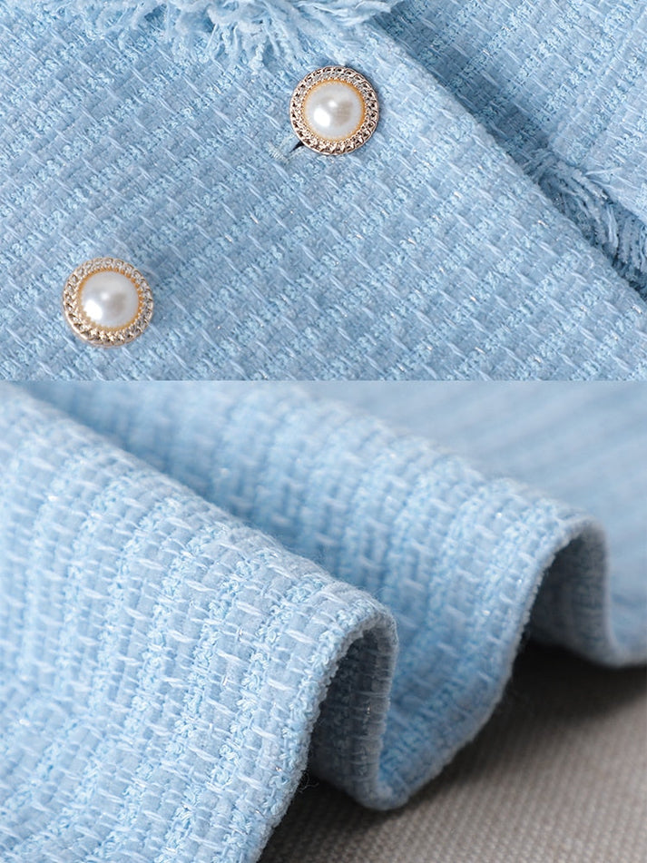 ROMOLA: blazer estiloso para mujer con flecos en manga y bajo, muy chic.