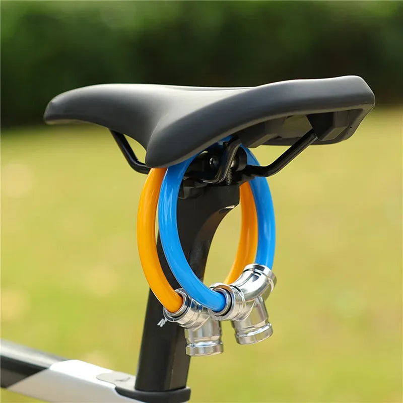 Candado de seguridad de acero para bicicleta, antirrobo, ofrece máxima protección exterior. Accesorio.
