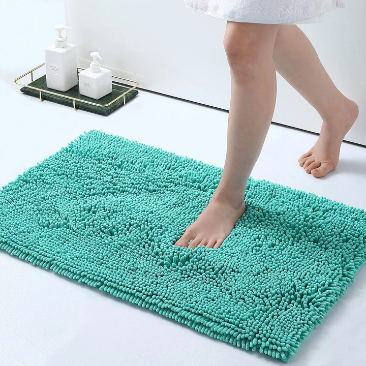 Estilosa alfombra de baño, absorbente y antideslizante. Mejora la decoración de tu hogar o entrada.