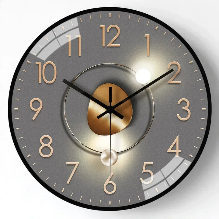 Reloj de pared decorativo, silencioso, con un toque clásico, perfecto para el salón o despacho.