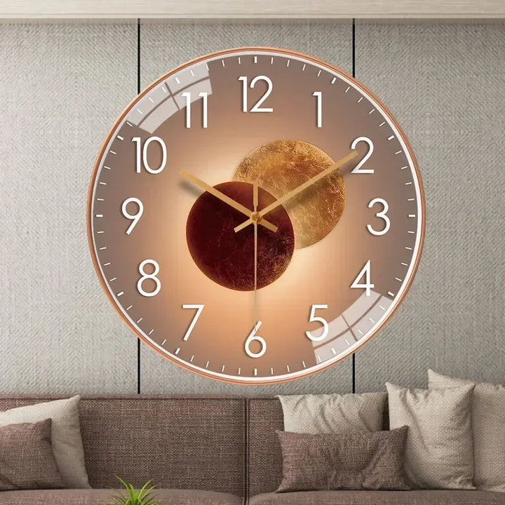 Reloj de pared clásico y silencioso para salón, hogar u oficina, sin tictac. Ideal para decoración.
