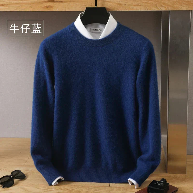 Suéter de invierno para hombre, ideal para el frío, disponible en negro.