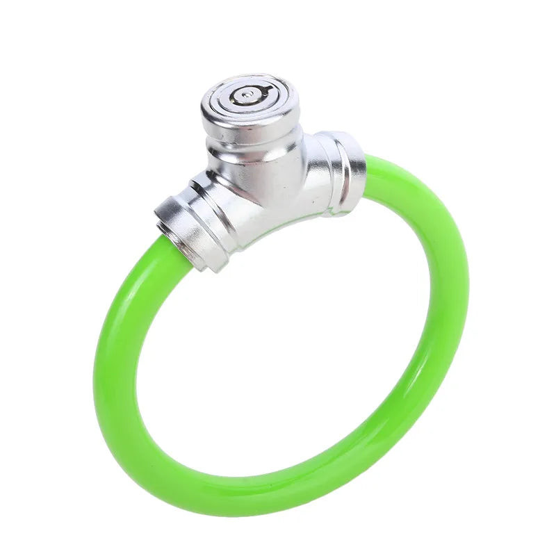 Candado de cable de acero antirrobo para bicicletas, scooters y patinetes, seguridad fiable.