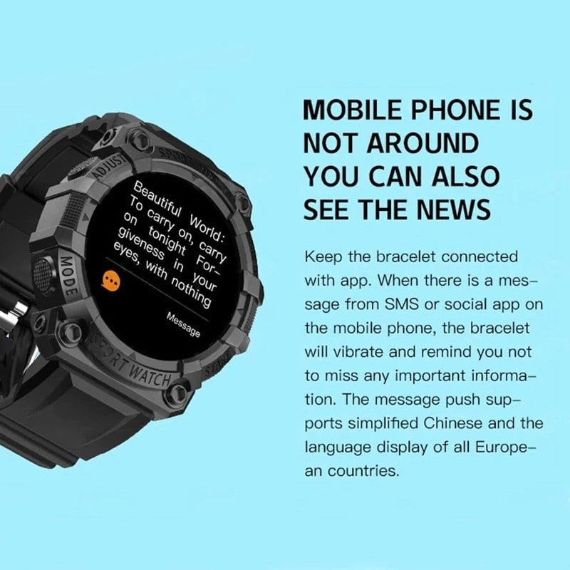 Reloj inteligente unisex con conectividad Bluetooth, seguimiento de actividad y tecnología.