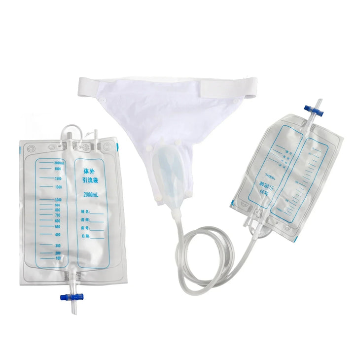 Urinario portátil de silicona para adultos mayores, fácil de usar y limpiar.