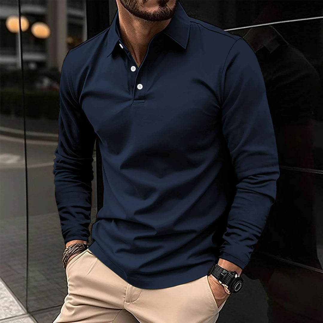 Polo de hombre slim fit, confort moderno y diseño atemporal. Ideal para look casual o formal.